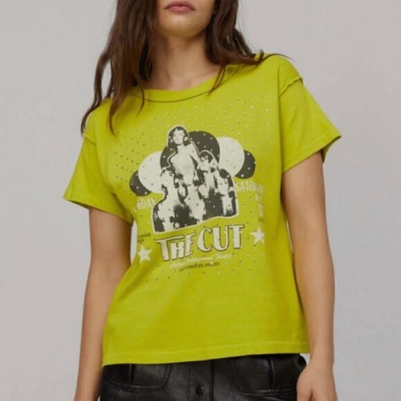 Daydreamer Tops - The Cut Rhinestones graphic tee size Small NWT